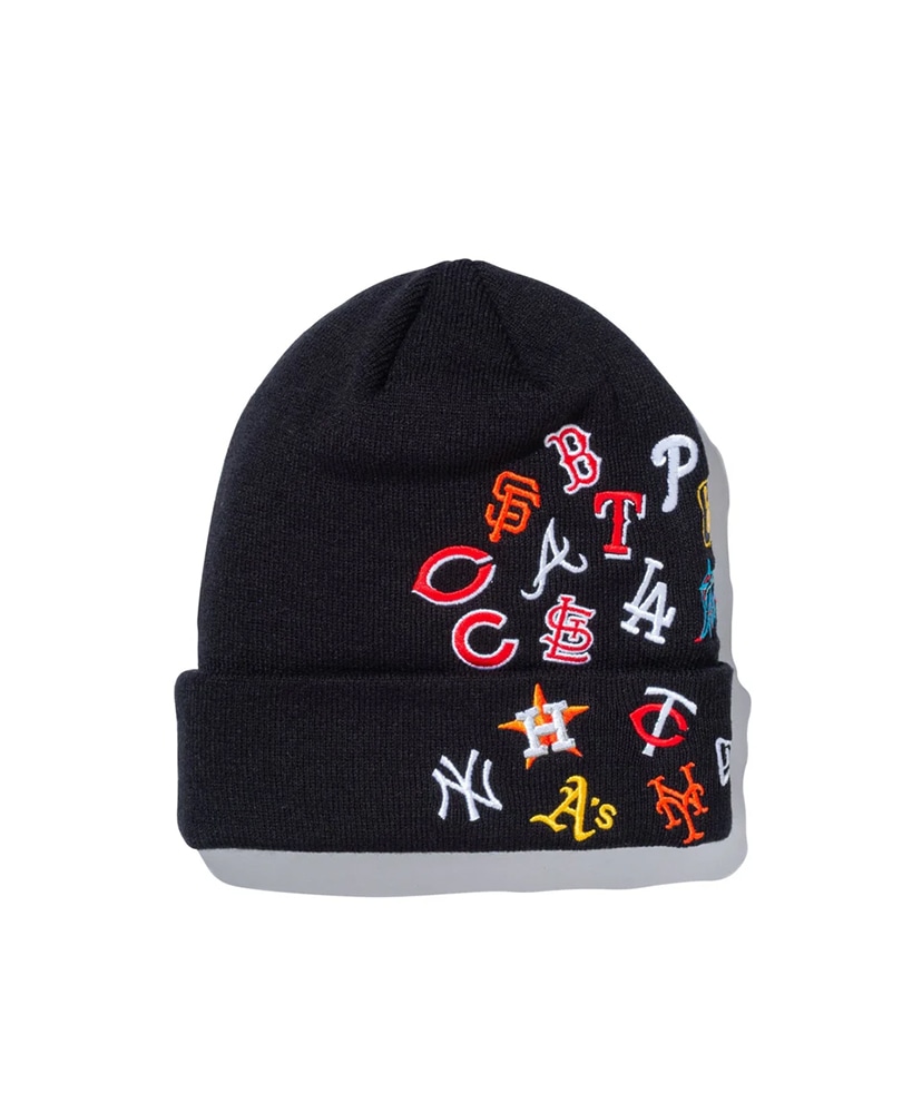 ベーシック カフニット Team Logo Allover MLB(OS ブラック