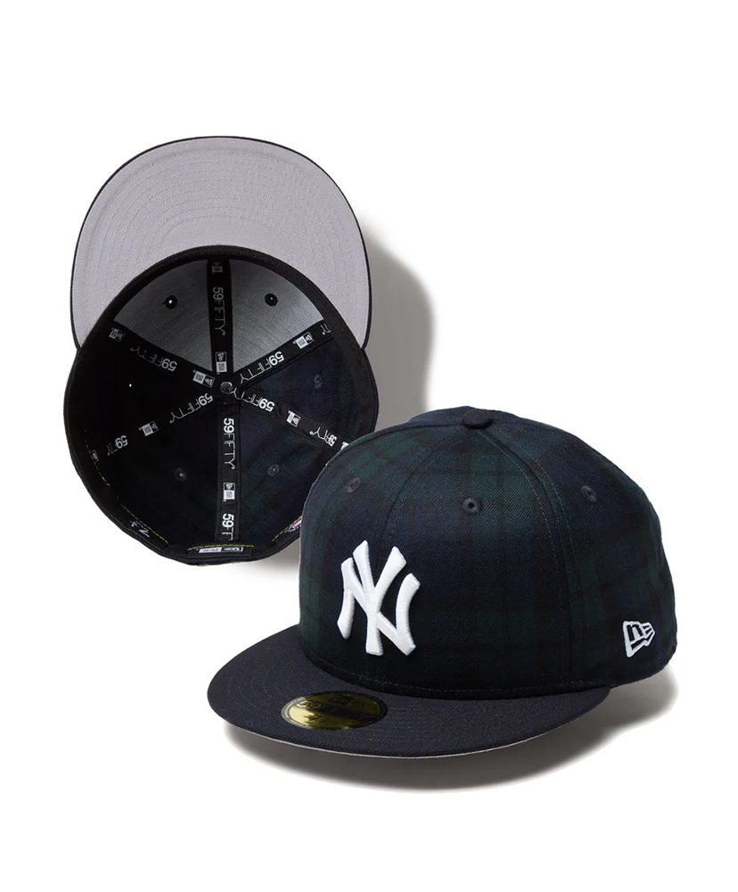 59FIFTY Powered by GORO NAKATSUGAWA（min-nano）ニューヨーク・ヤンキース(7 1/2 ブラックウォッチ/ネイビーバイザー):  NEW ERA