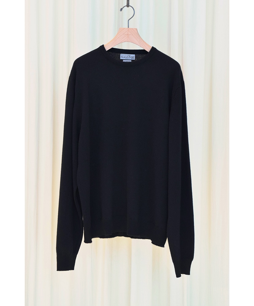SCOTT&CHARTERS別注 クルーネックニット(6(MEN) Black/ブラック): COMOLI