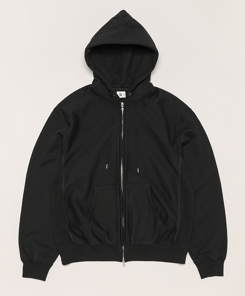 Soft&Hard Sweat Hoodie ZIP(0(WOMEN) Black/ブラック): blurhms ROOTSTOCK