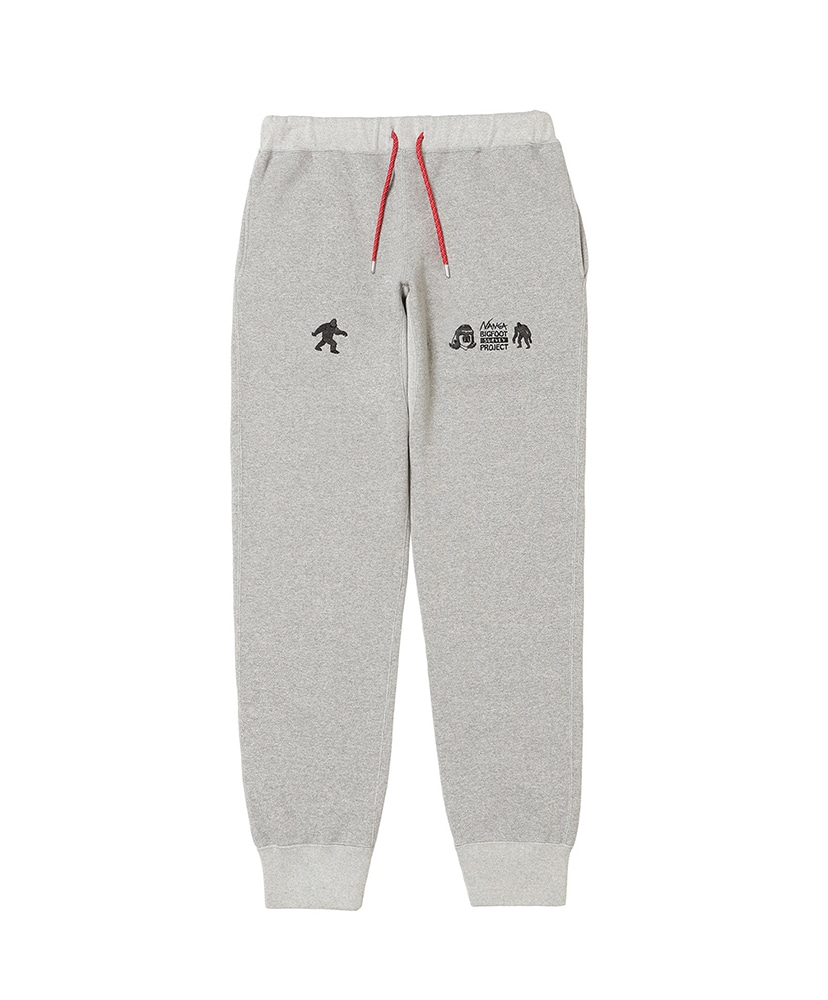 NANGA×TACOMA FUJI RECORDS Bigfoot Survey Project Logo Sweat Pants  (Unisex)(S BLACK/ブラック): NANGA