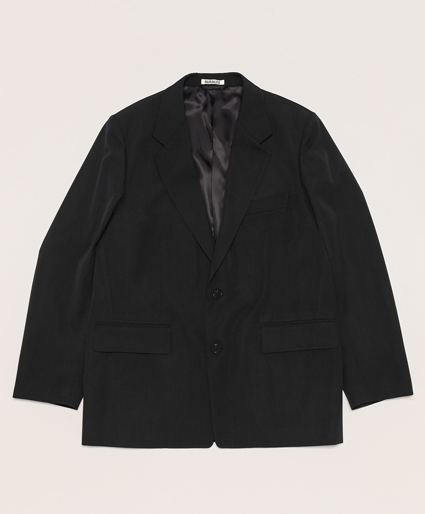 Light Wool Max Gabardine Jacket(3(MEN) Top Black/トップブラック): AURALEE