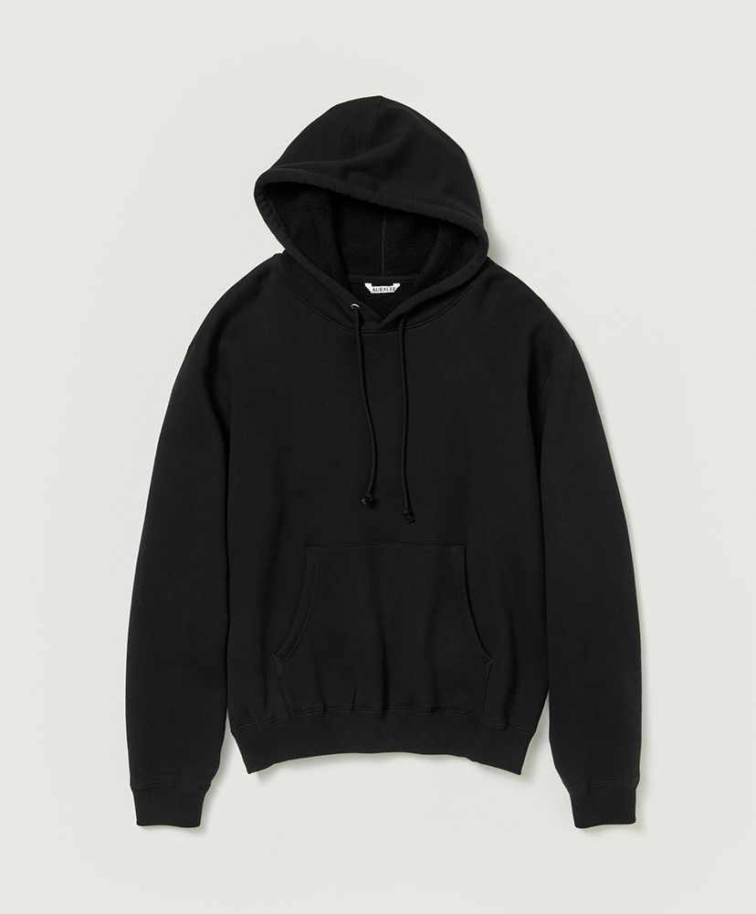 Smooth Soft Sweat P/O Parka(3(MEN) Black/ブラック): AURALEE