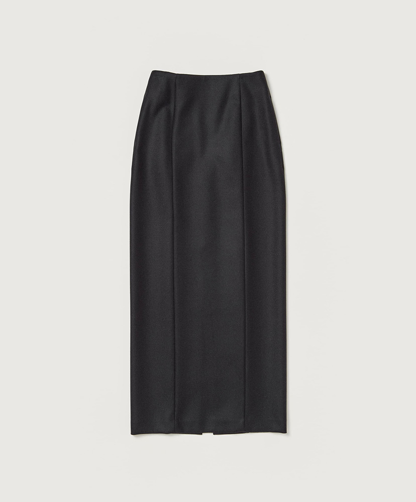 Light Melton Skirt(0(WOMEN) Top Charcoal/トップチャコール): AURALEE