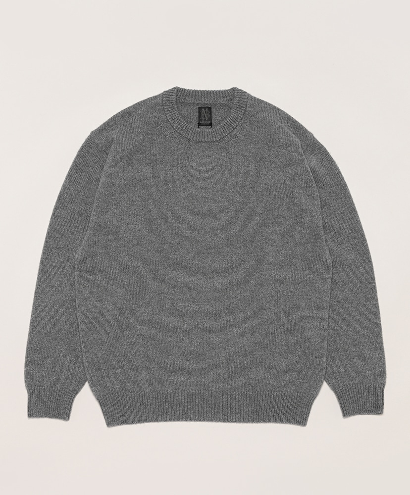 Essential Middle Weight Innocent Cashmere Crew Neck(2(MEN) Black/ブラック):  BATONER