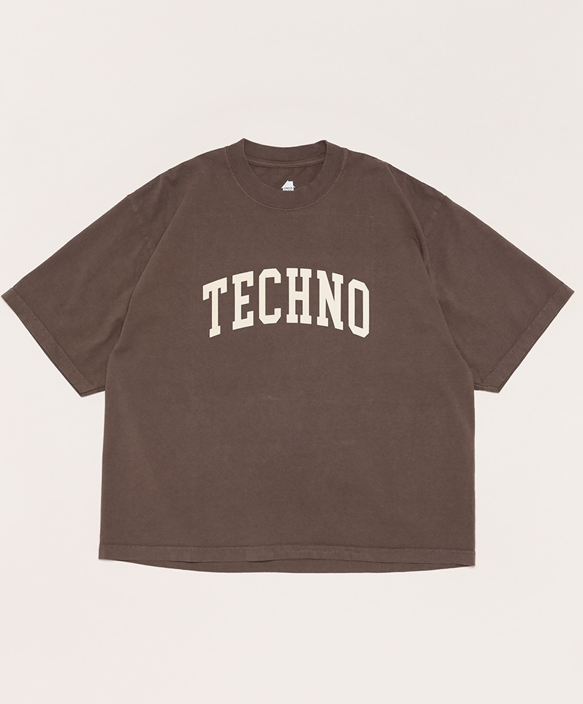 Techno Flocky Print T-Shirt(L(MEN) Brown/ブラウン): ISNESS MUSIC