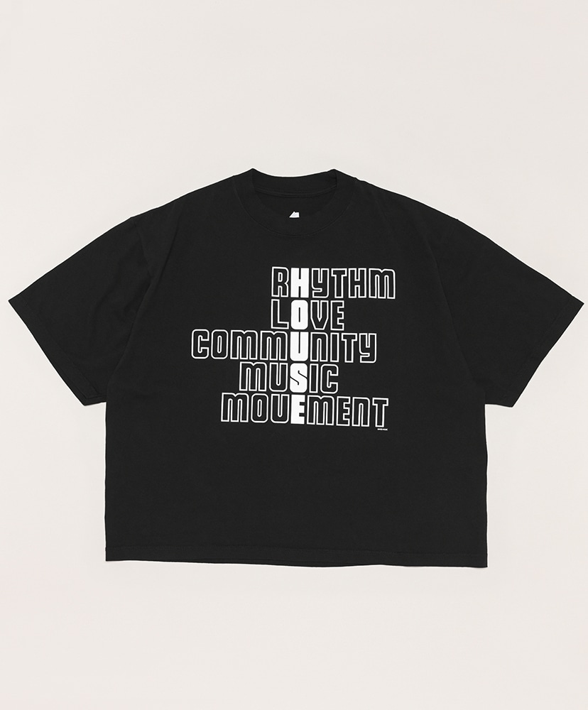 House Rhythm T-Shirt(L(MEN) Black/ブラック): ISNESS MUSIC