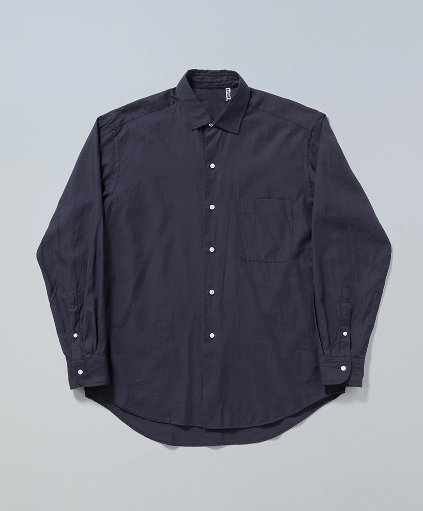 Semi Spread Collar Shirt(36(MEN) Navy/ネイビー): KAPTAIN SUNSHINE