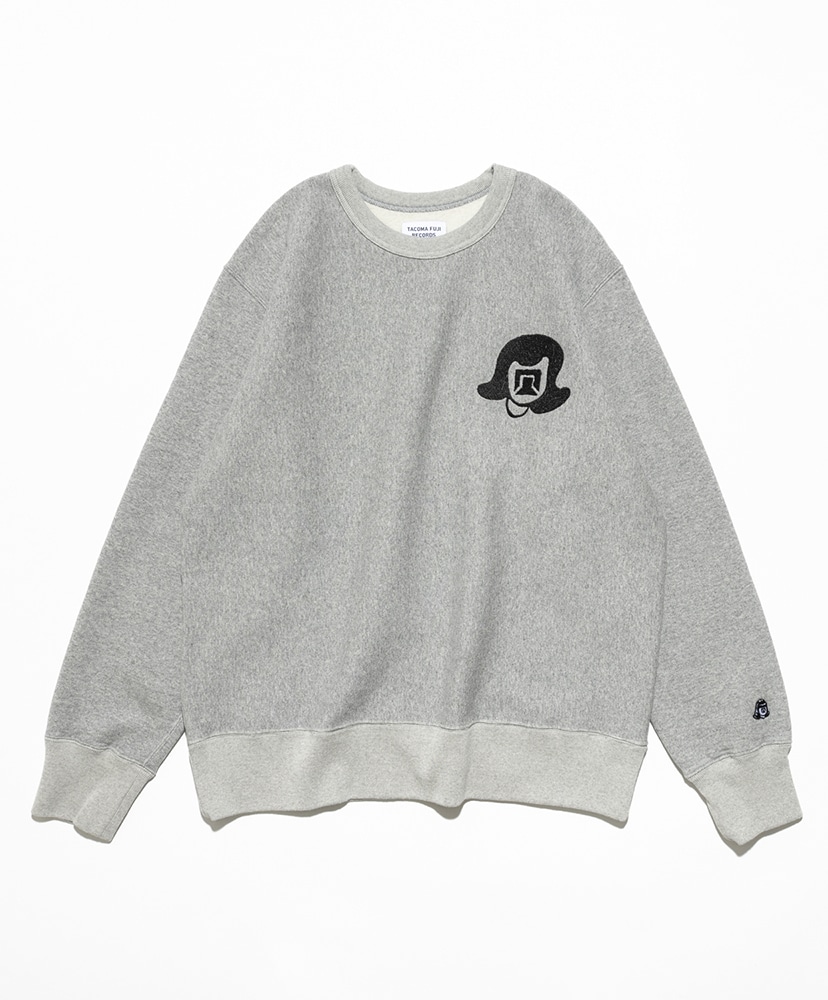 TACOMA FUJI LOGO embroidery Sweatshirt(S(MEN) Heather Gray