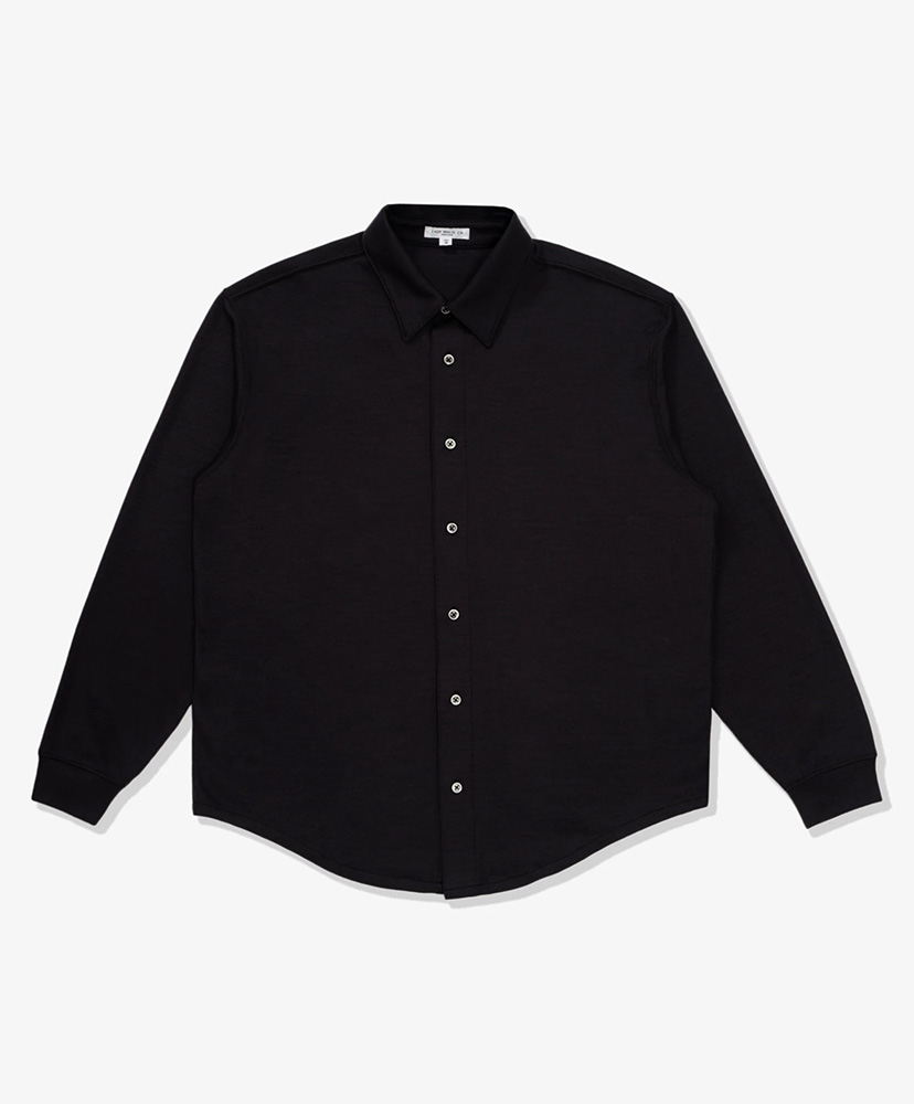Wool Button Up(L(MEN) Brown Clay/ブラウンクレイ): LADY WHITE CO.