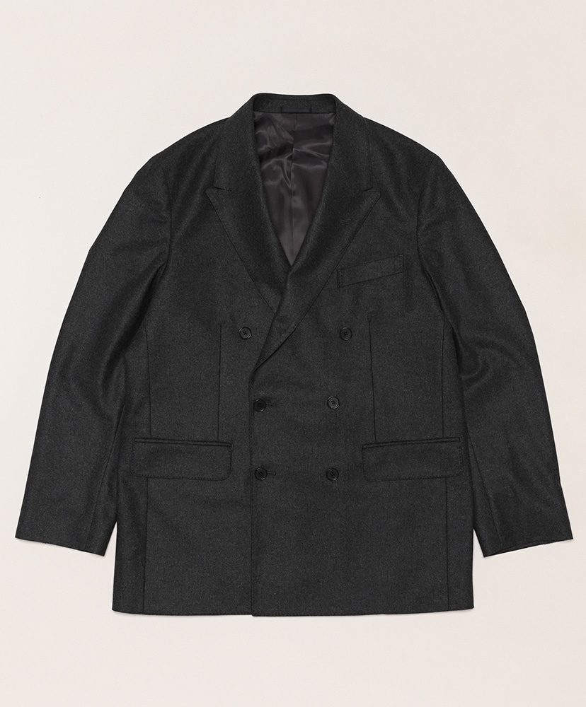 Double Breasted Jacket(1(MEN) Charcoal/チャコール): A.PRESSE