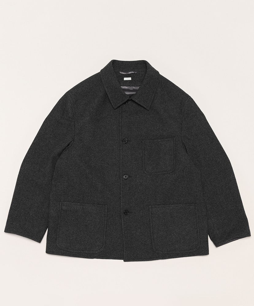 Cashmere Light Flannel Coverall Jacket(1(MEN) Charcoal Cashmere Light Flannel Coverall Jacket(1(MEN) Charcoal