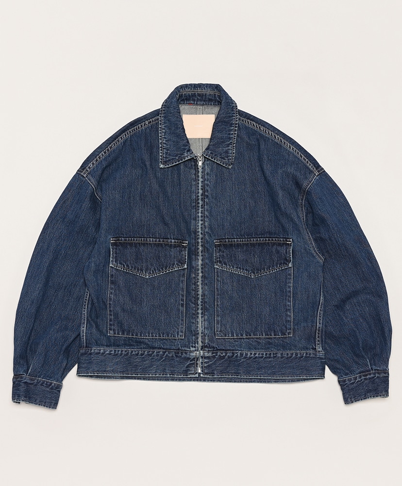 Selvage Denim Zip Jacket(0(WOMEN) Dark Fade/ダークフェード): Graphpaper