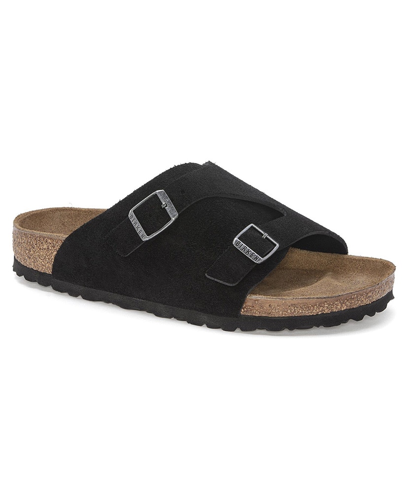 Zurich - Suede Leather (Regular Fit)(39 Black/ブラック): BIRKENSTOCK