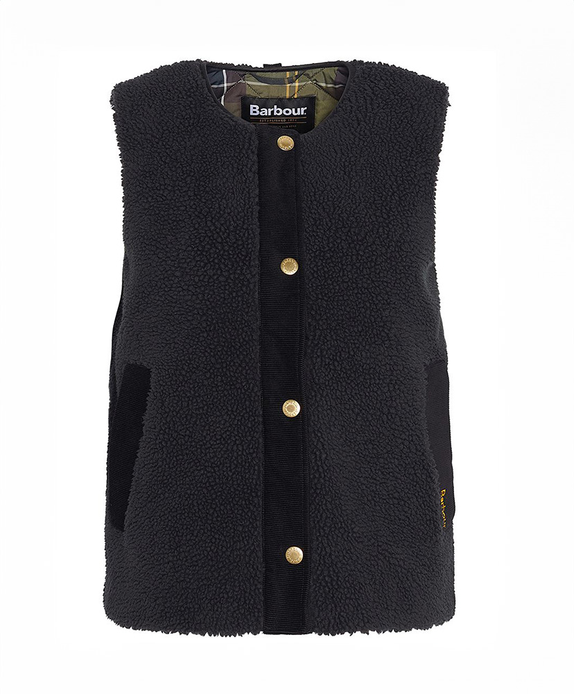 【国内発送】 Dulsie Liner Barbour BLK): Vest(8(WOMEN) ジャケット・アウター
