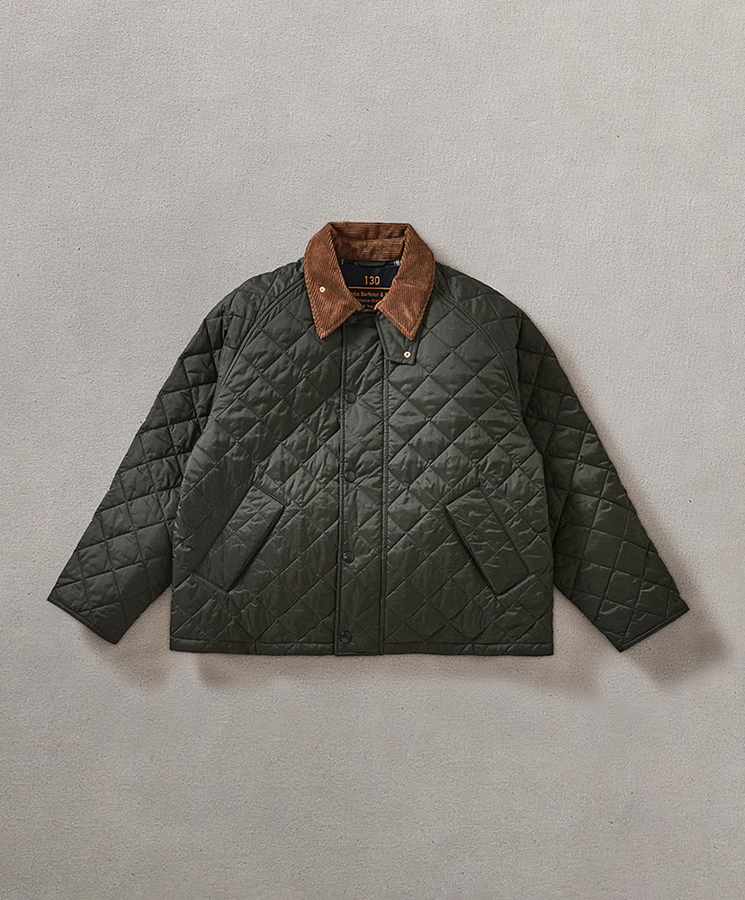 130th Anniversary Transport Quilting Blouson(34 GRN): Barbour