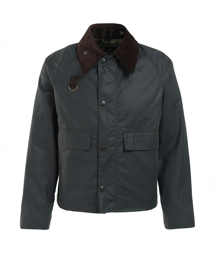 Spey Wax Cotton Short Blouson(XS BLK(Black)): Barbour