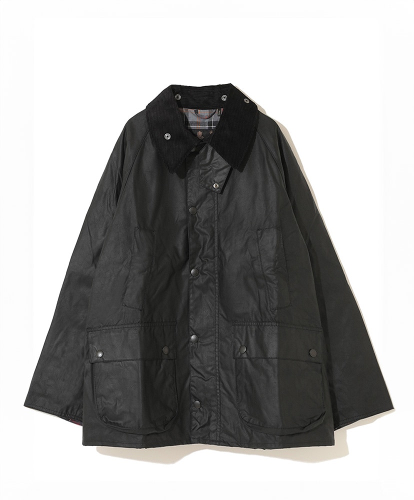 Bedale Wax Cotton Blouson (Oversize Fit)(32 BLK(Black)): Barbour