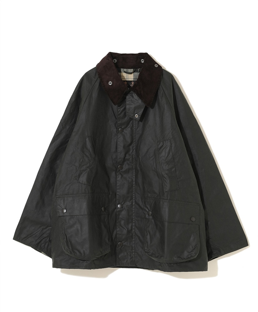 Bedale Wax Cotton Blouson (Oversize Fit)(32 BLK(Black)): Barbour