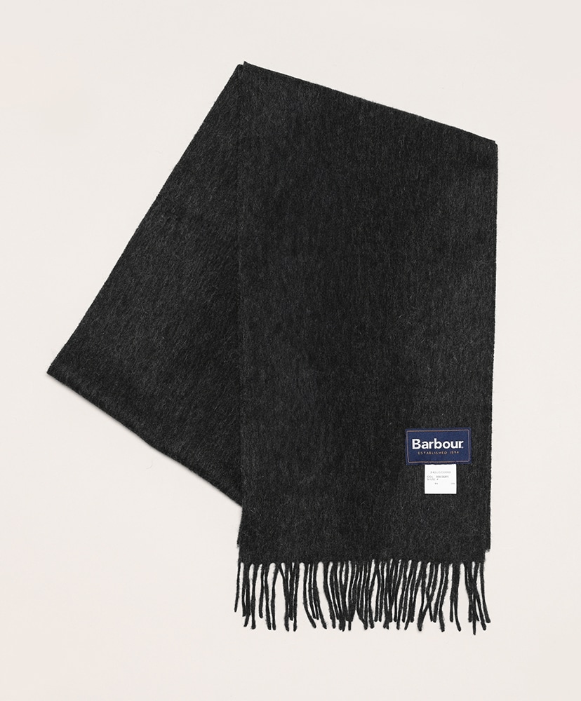 Lambswool Solid Muffler(F BLK): Barbour