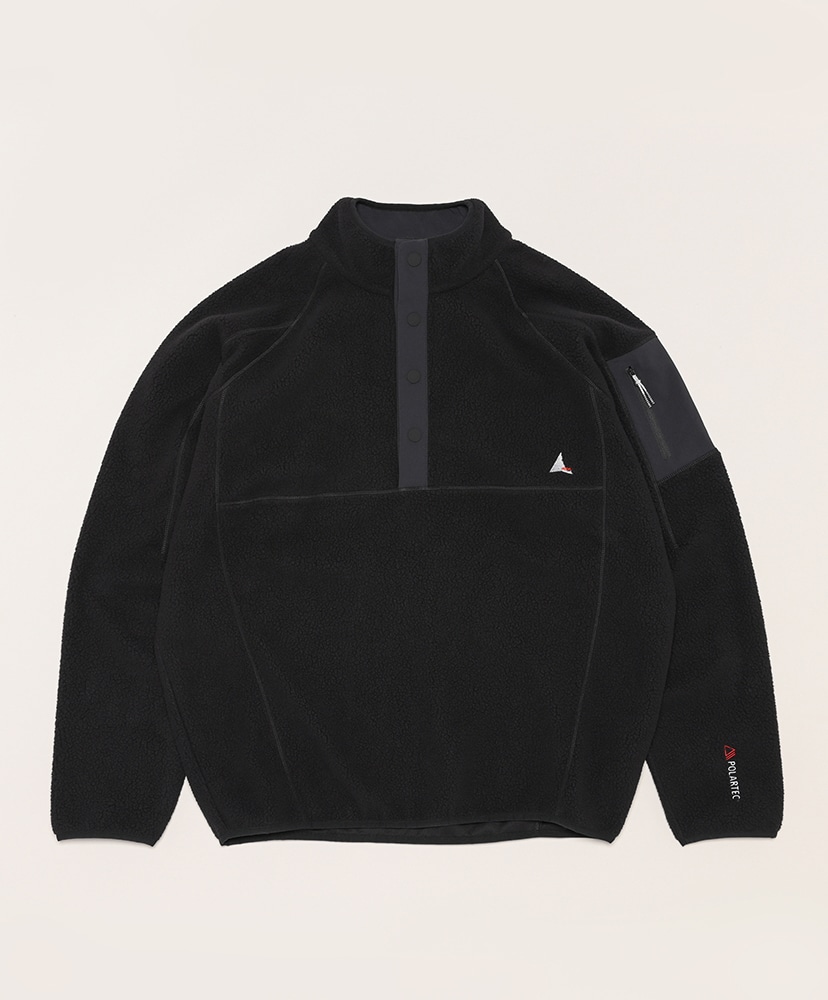 Polartec Fleece Button Up(L(MEN) Black Black/ブラックブラック): ROA