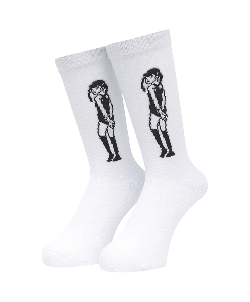 ABIRU-CHAN Socks(25-28cm Black/ブラック): WHIMSY