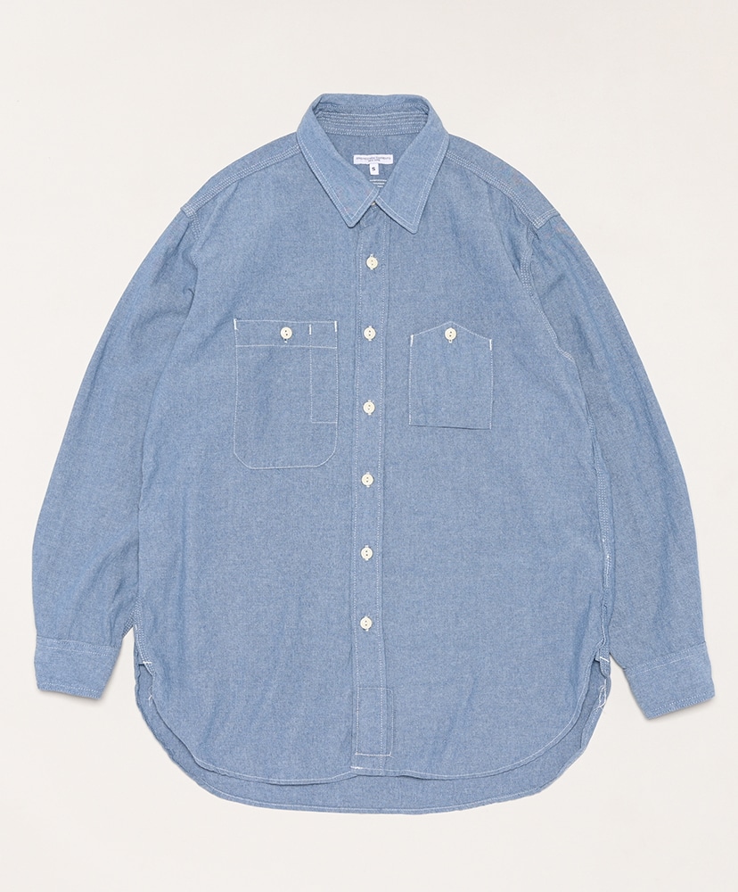 Work Shirt - 4.5oz Cotton Chambray(L(MEN) Light Blue/ライトブルー 