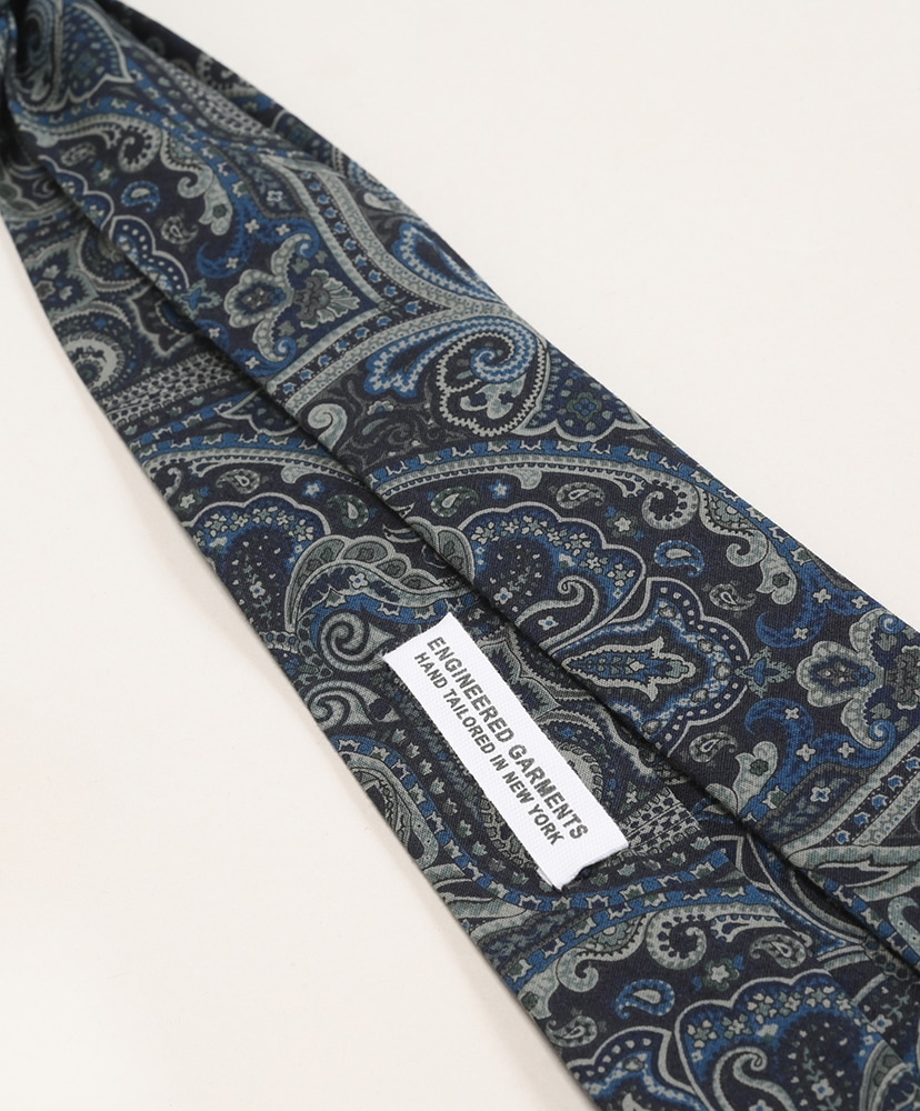 Neck Tie-Cotton Paisley Print(ONE Navy/ネイビー): ENGINEERED GARMENTS