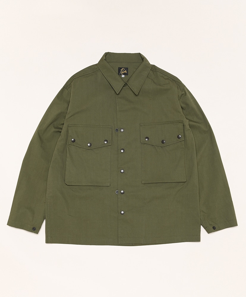 Field Jacket-C/N Oxford Cloth(L(MEN) Black/ブラック): NEEDLES