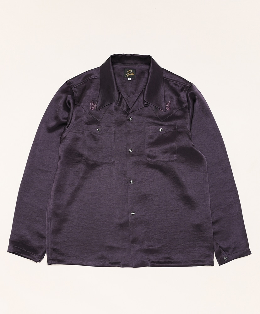 L/S Cowboy One Up Shirt-Poly Sateen(L(MEN) Dk.Purple/ダーク