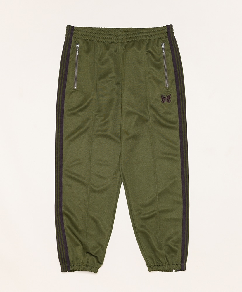 Zipped Track Pant-Poly Smooth(S(MEN) Olive/オリーブ): NEEDLES