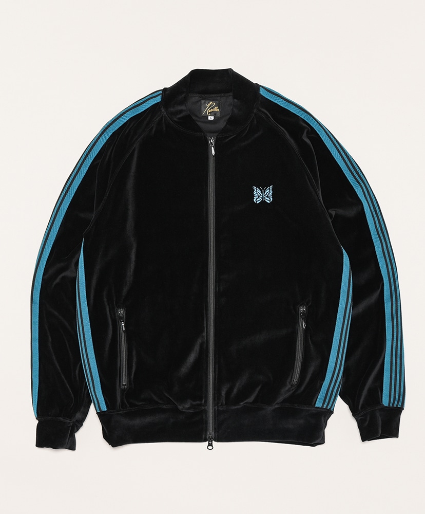 RC Track Jacket - C/Pe Velour(L(MEN) Black/ブラック): NEEDLES