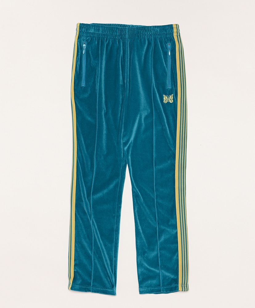 Narrow Track Pant - C/Pe Velour(M(MEN) Turquoise/ターコイズ): NEEDLES