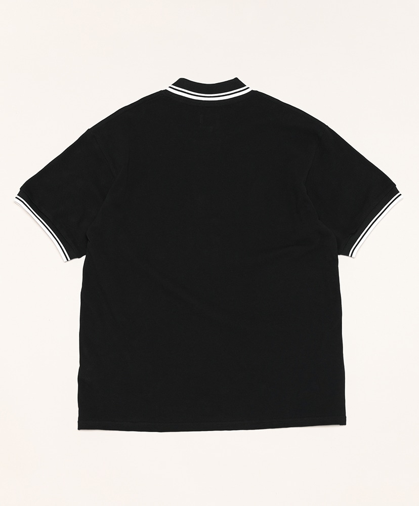 Shawl Collar S/S Polo-Cotton Pique Black/ブラック S(MEN)