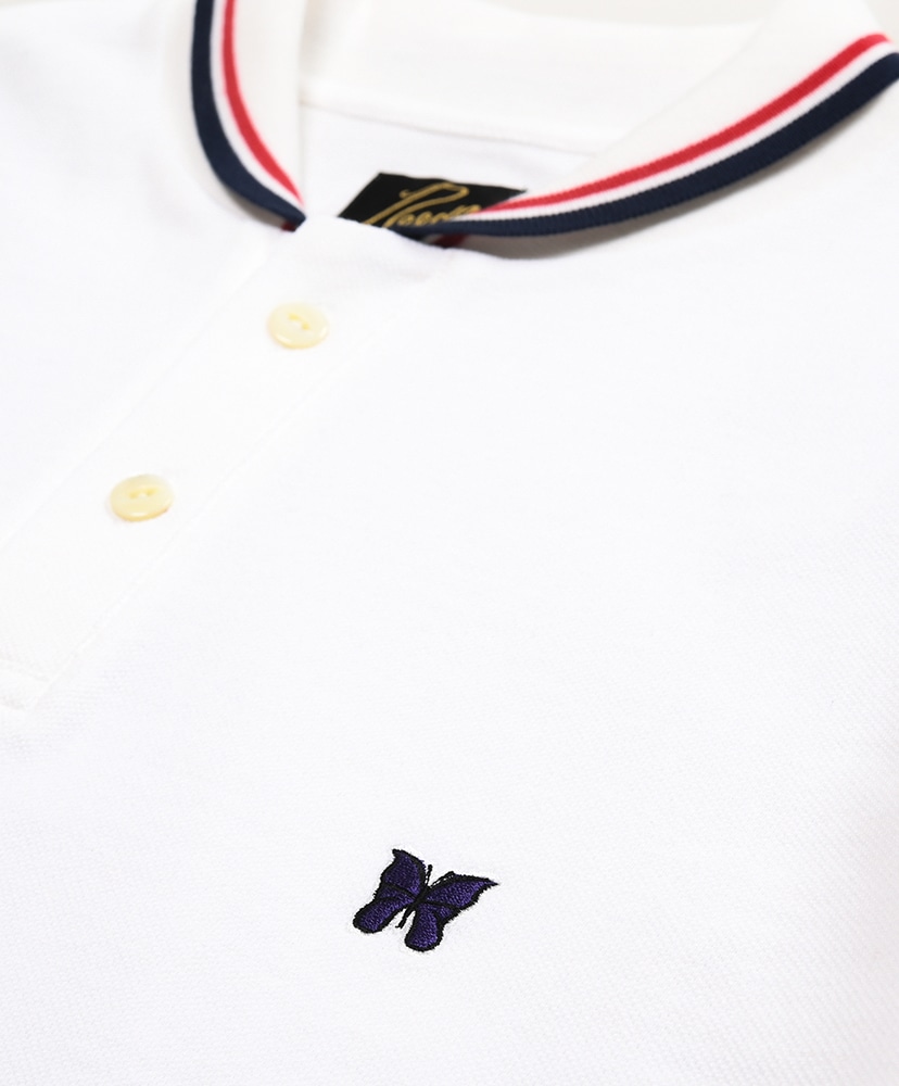 Shawl Collar S/S Polo-Cotton Pique White/ホワイト L(MEN)