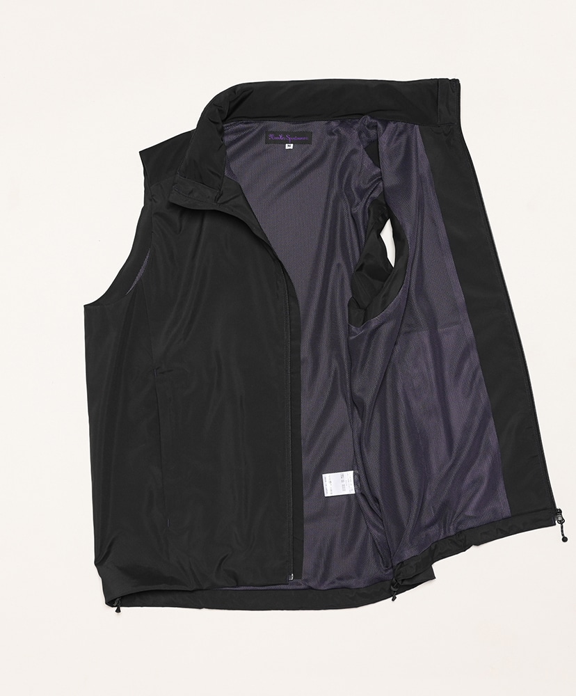 S.B. Vest - Poly Brushed Taffeta(L(MEN) Black/ブラック): NEEDLES