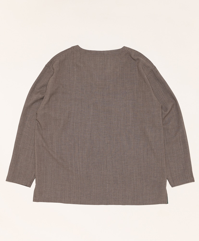 S.S. V Neck Shirt-Poly Oxford Taupe/トープ L(MEN)