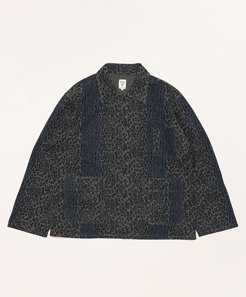 Hunting Shirt - Flannel Cloth / Printed(L(MEN) Leopard/レオパード