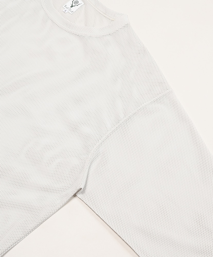 S.S. Crew Neck Shirt - Knit Mesh Off White/オフホワイト L(MEN)
