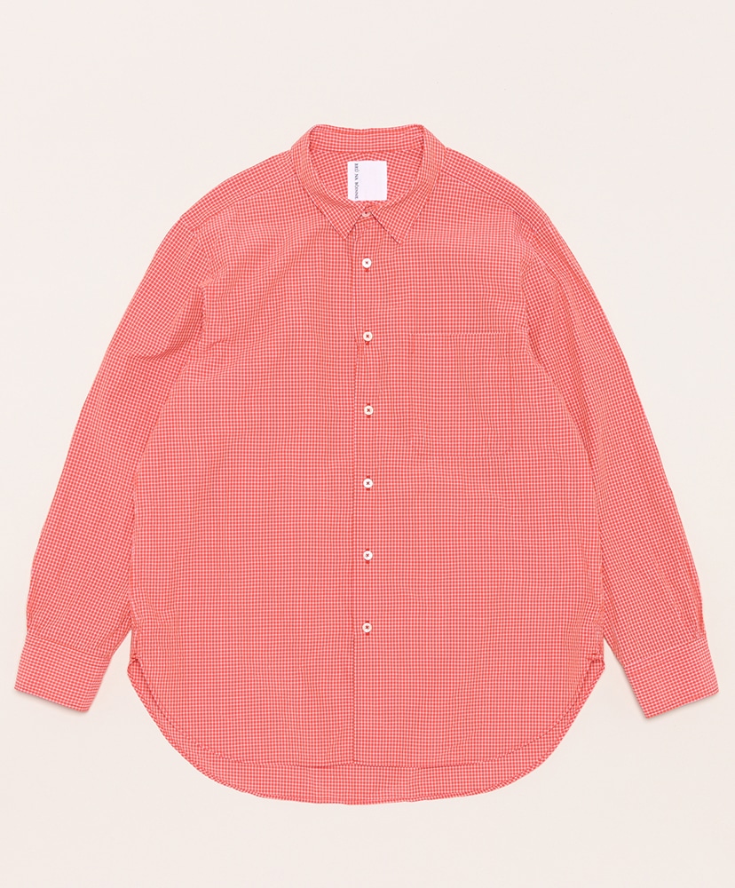 エンザイムL/Sチェックシャツ(2XL(MEN) レッド): BRU NA BOINNE