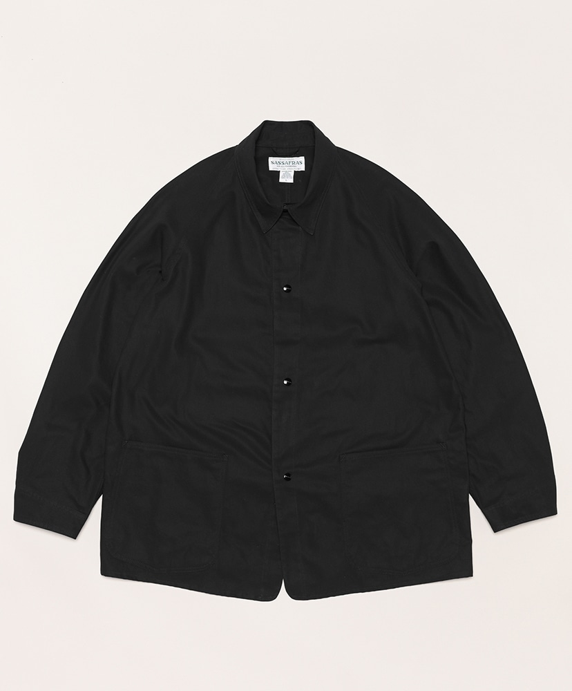 Pruner Coat - Oxford(L(MEN) Black/ブラック): SASSAFRAS