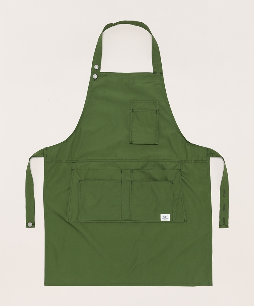 Landscaper Apron - Cotton Weather(FREE Olive/オリーブ