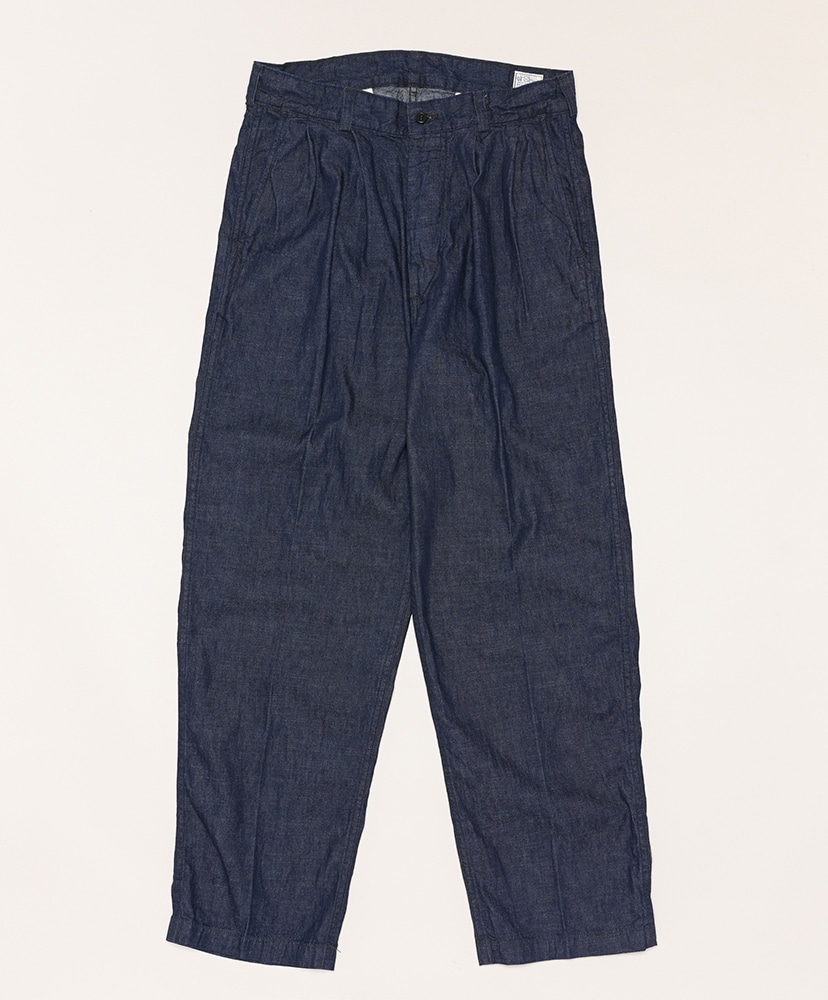 Two Tuck Denim Wide Trouser（Unisex）(0 One Wash/ワンウォッシュ 