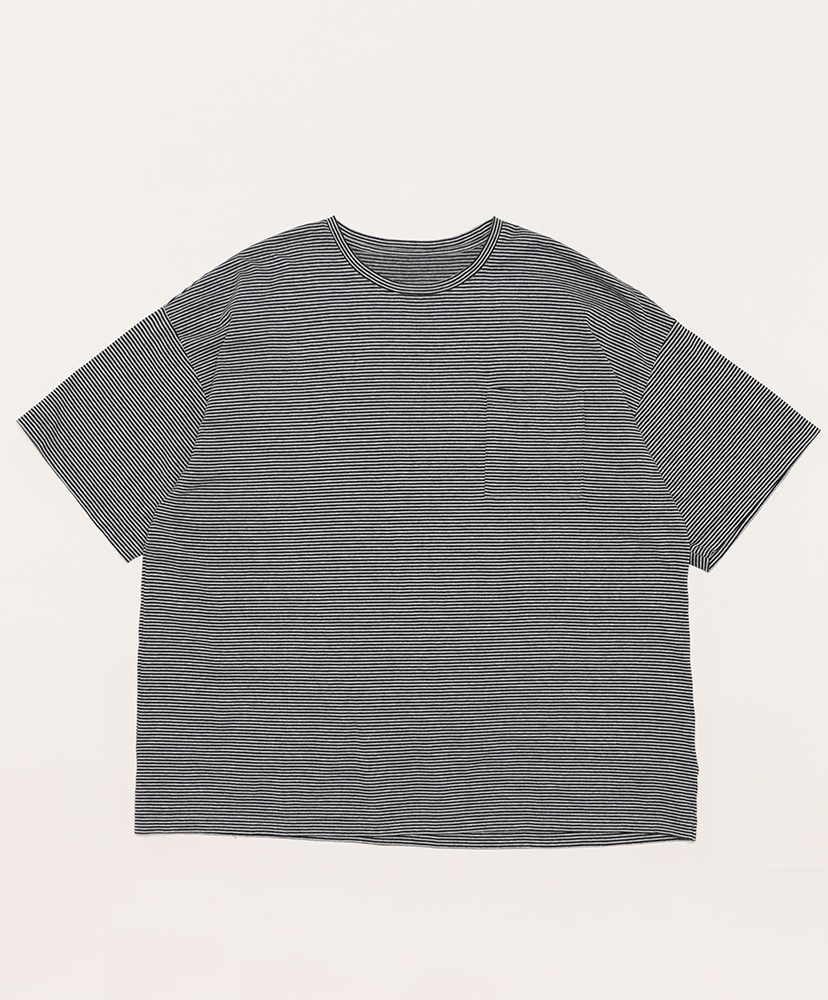 Beatnik Border T-Shirt(L(MEN) Gray Black/グレーブラック): Porter 
