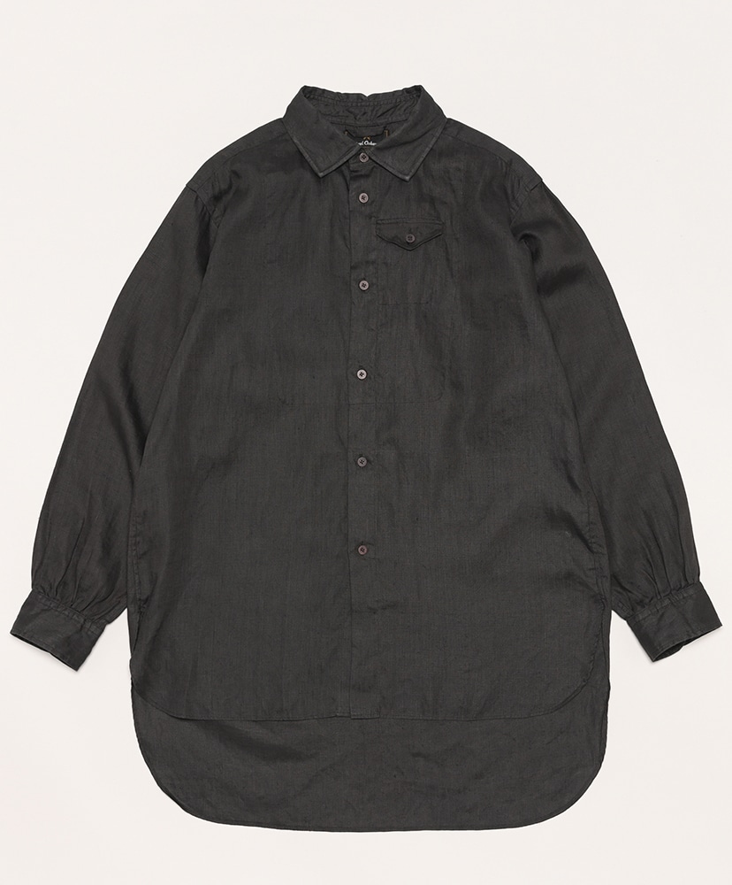 Cobbler Shirt - Hemp Poplin(46(MEN) Charcoal Gray/チャコールグレー): Nigel Cabourn