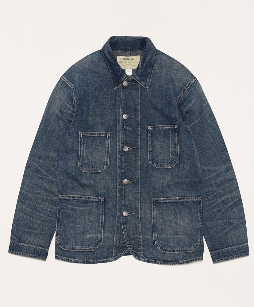 Cotton-Linen Denim Engineer Jacket(L(MEN) Torrington Wash/トリトン 