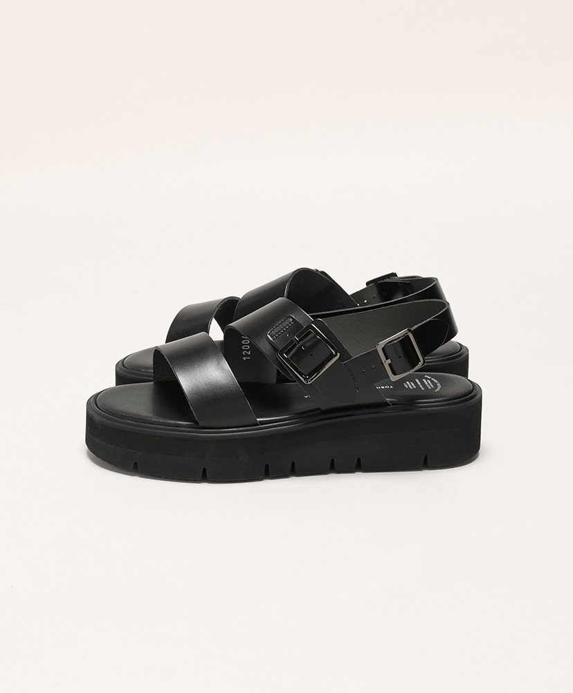 S S Belt Sandal - Gloxi Cut Thick Sole(23.0cm Black/ブラック 