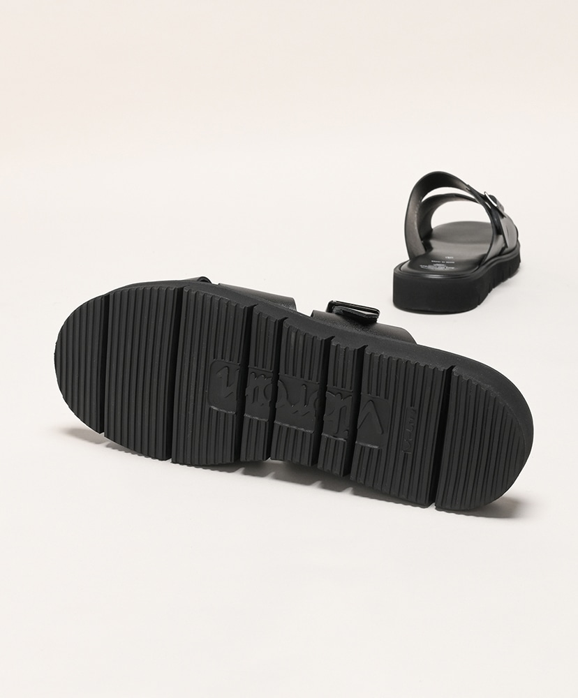 Cross Belt Sandal - Gloxi Cut Thick Sole(26.0cm Black/ブラック 