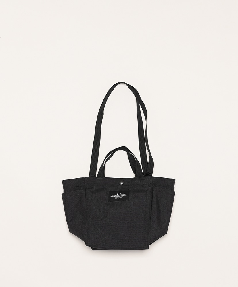 Small Side Pocket Tote - Nylon Canvas(FREE Black/ブラック