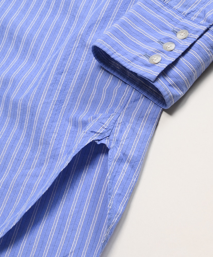 3 Button Regular Collar SH(FREE Blue ST/ブルーストライプ): Marvine 